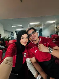 Atta Halilintar - Rizky Billar, Deretan Artis Nonton Timnas vs St. Kitt Nevis di GBK
