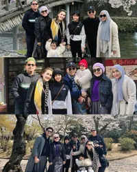 Ayu Ting Ting - Andre Taulany, 7 Potret Artis Liburan ke Jepang Usai Lebaran