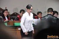 Angelina Sondakh di Pengadilan Tindak Pidana Korupsi Kuningan