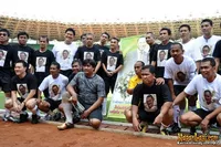 Angelina Sondakh di Stadion Gelora Bung Karno