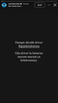 Begini Cerita Selebgram Awkarin yang Diduga Hampir Diculik Driver Online