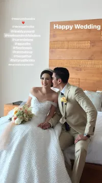 Cantik! Detail Gaun Pernikahan Deasy Istri Marcell Chandrawinata