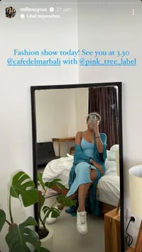Cuek Diselingkuhi Tunangan, 10 Potret Penampilan Millen Cyrus di Bali Summer Fashion Week - Melenggang Pakai Baju Renang Jadi Sorotan