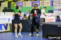 Demi Mengimbangi Kebolehan Cing Abdel Dalam Pertandingan Tenis Meja TOSI Season 2, Wendy Walters Mengaku Latihan Keras