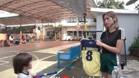 Deretan Foto El Barack Latihan Basket, Pakai Jersey Bernomor Punggung Pilihan Ibunya