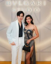 Deretan Potret Shenina Cinnamon dengan Angga Yunanda Bareng Bintang Korea dan Thailand di Event Bulgari - Ngobrol Asik Sama Lisa BLACKPINK