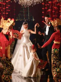 Detail Penampilan Kamari Jadi Flower Girl di Resepsi Jennifer Coppen & Justin Hubner