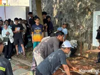 Dewi Perssik Potong Sapi 1,3 Ton di Rumah, Pulang Naik Helikopter Demi Tepati Janji