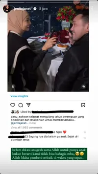 Diserbu Netizen Kapan Punya Momongan di Momen Ulang Tahun, Jenita Janet Buka Suara - Beri Jawaban Bijak