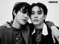 'Duo Vokal NCT 127', 10 Foto Doyoung dan Jungwoo Pamer Visual Ganteng Tampil Edgy di Majalah Cosmopolitan Korea