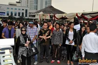 Denada Dan Artis Nagaswara di Polda Metro Jaya