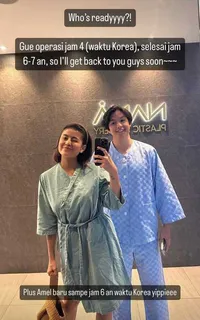 Emang Boleh Selucu Ini? Intip 8 Potret Awkarin Sedot Lemak Bareng Jonathan Alden di Korea Selatan