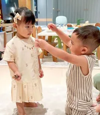 Emang Playdate Boleh Segemas Ini? Intip 8 Potret Cipung Rayyanza & Ameena Atta, Sampai Punya Panggilan Khusus 