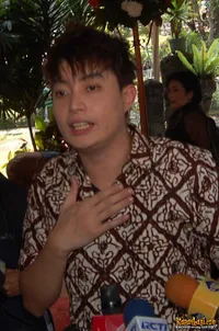Edric Tjandra di Resepsi Pernikahan Shanty