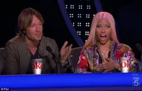 Ekpresi Lucu Nicki Minaj di American Idol 2013