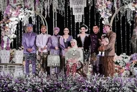 Foto-Foto Aurel Hermansyah di Acara 7 Bulanan Anak ke-2, Kain Pelangi Bikin Netizen Salfok