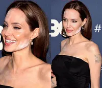 Foto-Foto Memalukan Angelina Jolie, Wajah Teler - Bencana Fashion