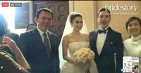 FOTO: Ahok Hadiri Pemberkatan Nikah Sandra Dewi, Banjir Selfie!