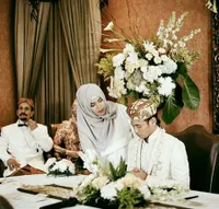 FOTO Akad Nikah Tarra Budiman dan Gya Sadiqah, Khidmat di Bandung