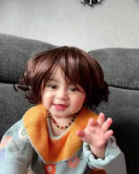 Foto Baby Guzel Putri Ali Syakieb Pakai Rambut Palsu dan Makin Mirip Boneka, Disebut Salah Satu Anak Artis Paling Cantik