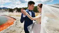 FOTO: Bakal Nikah di Bali, Prewed Nicky Wu Elegan Berkelas