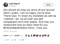 FOTO: Demi Lovato Overdosis, Artis-Artis Ini Kirim Support & Doa