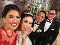 Foto: Deretan Artis Hadiri Resepsi Pernikahan Momo Geisha & Reza