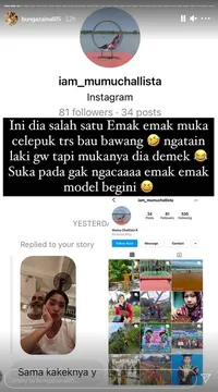 FOTO Disebut Matre Nikahi Kakek-Kakek dan Murtad, Bunga Zainal Murka dan Balik Tampar Netizen