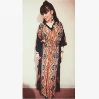Foto: Gaya Cantik Momo Geisha, Makin Feminin Berbalut Kaftan