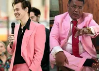 FOTO: Harry Styles Tiru Gaya Hotman Paris atau Justru Sebaliknya?