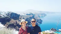 FOTO: Honeymoon Romantis! Mesranya Momo Geisha & Suami di Yunani