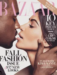 FOTO: Hot & Mesra, Kim Kardashian & Kanye West Jadi Cover Bazaar