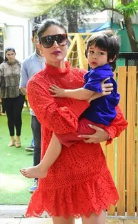 FOTO Jelang Perayaan Ultah ke-3 Taimur Ali Khan, Kareena Kapoor Cek Lokasi Pesta Pakai Dress Cantik