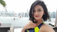 FOTO: Jenita Janet Nikmati Liburan Seru di Marina Bay Singapore