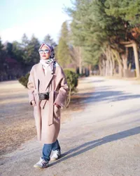 FOTO: Ke Korea, Ini Sederet OOTD Hijabers Ala Natasha Rizki