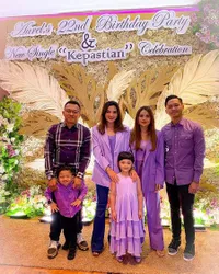 Foto Kemeriahan Pesta Ultah Aurel Hermansyah di Hotel Mewah dan Serba Ungu, Suapi Atta Halilintar - Dihadiri Nia Ramadhani Dkk