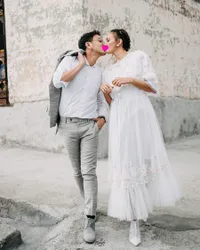 FOTO: Kemesraan Nadine Chandrawinata & Dimas Anggara Usai Menikah