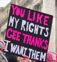 FOTO Lirik Lagu Ariana Grande Menginspirasi Women's March 2019