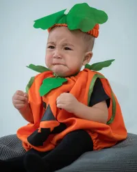 Foto Lucu Rayyanza 'Cipung' Pakai Kostum Halloween, Ekspresi Ngambek dan Melasnya Bikin Gemas Netizen