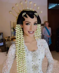 FOTO Makeup Akad Nikah Varsha Strauss, Cantik di Tangan Anpasuha