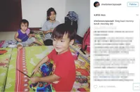 FOTO: Manis 3 Anak Sheila Marcia Temani Mama Syuting Anak Jalanan