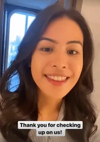 Foto Maudy Ayunda Kabarkan Dirinya Baik-Baik Saja Meskipun di Seoul Sempat Banjir Besar