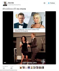 FOTO: Meme Putusnya Taylor Swift & Tom Hiddleston, Bikin Ngakak!