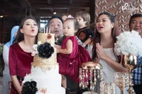 FOTO: Mesranya Baby El & Thalia di Ultah Mewah Sarwendah, Gemas!