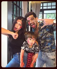 FOTO: Momen Bahagia, Vishal Singh Dicoret-Coret Jedar dan Baby El