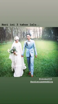 FOTO: Peringati Tiga Tahun Pernikahan Andien Berikan Pesan Indah 