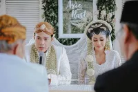 FOTO: Prosesi Akad Nikah Ardina Rasti - Arie Dwi Andhika, Bahagia