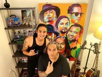 Foto Renaga Tahier Anak Ferdy Element yang Juga Musisi Muda, Rambut Gondrong Bertato Bikin Makin Macho