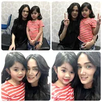 FOTO: Segera Punya Adik, Safeea Makin Lengket ke Mulan Jameela