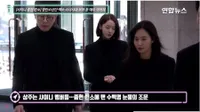 Foto Seleb Korea Berduka Hadiri Prosesi Pemakaman Jonghyun SHINee
